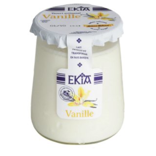 Bastidarra - Ekia - Yaourts Vanille pot verre - 4 Pots