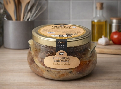 La Maison du Charolais - Cuisiné de Bœuf  AOP Bœuf de Charolles aux deux moutardes 500g