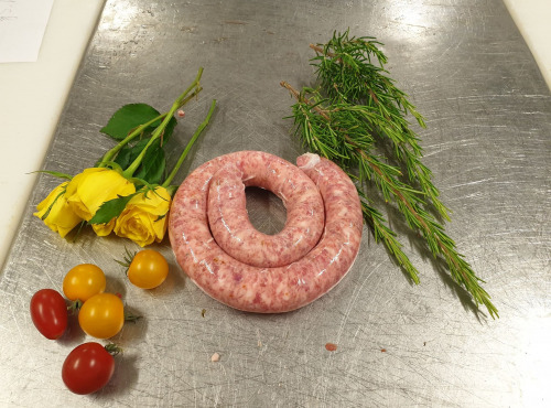 La Ferme du Montet - [SURGELÉ] SAUCISSE de TOULOUSE - Ail et Fines herbes - Porc Noir Gascon - 240 g