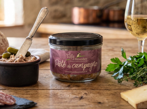Le Tuyé de Mésandans - Paté de campagne sans nitrite- 180g