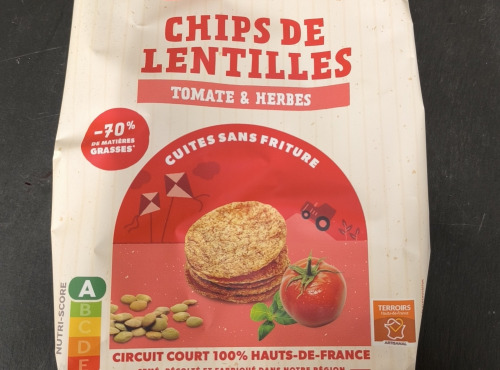 Ferme Joos - Chips de lentilles tomate & herbes