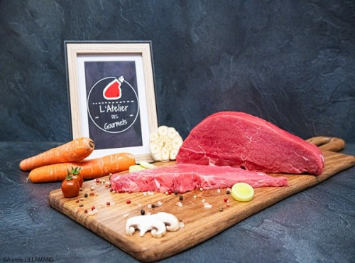 L'Atelier des Gourmets - Boucherie Charcuterie en Provence - Steak a griller - Rouge Limousine HVN (Haute Valeur Naturelle) - 2x200gr