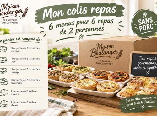 Maison Boulanger - colis repas semaine sans viande /veggie en frais