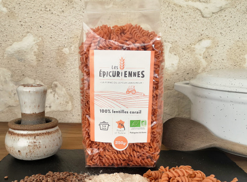 La Ferme du Joyeux Laboureur - Pâtes 100% lentilles corail 250g