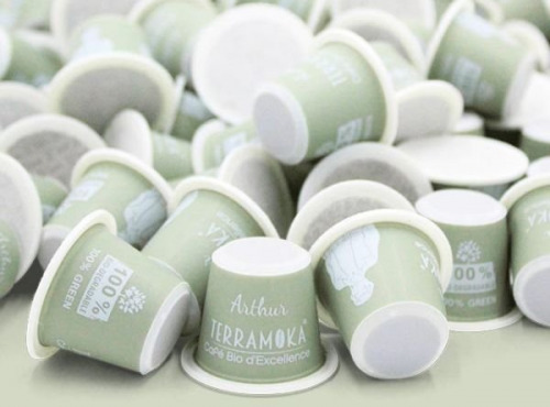 TERRAMOKA - Café ARTHUR VRAC x300 capsules Home Compost type Nespresso