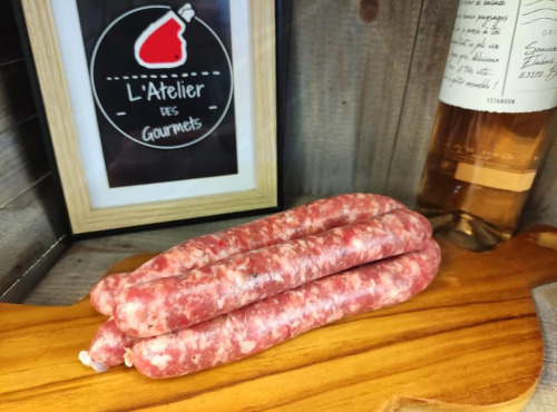 L'Atelier des Gourmets - Boucherie Charcuterie en Provence - Chipolatas Nature Maison - 500gr