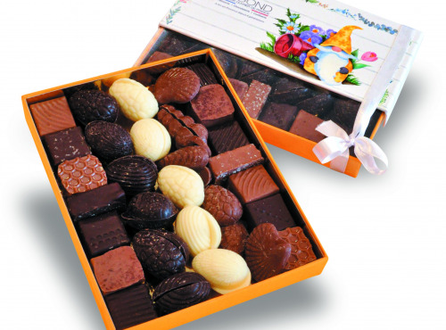 Philippe Segond MOF Pâtissier-Confiseur - Petit coffret de chocolats de Pâques 260g | Sujet de Pâques