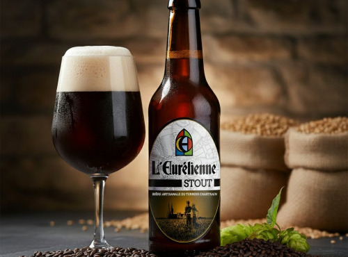 Bière L’Eurélienne – Brasserie de Chandres - 6 X BIERES STOUT L'Eurélienne 33CL