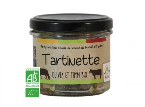 Ferme Bichet - Tartinette olives thym BIO 90g