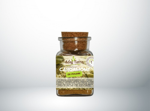 Adal Terra - Epices - Cardamome Bio (en poudre) 60G