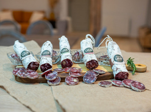 L'Atelier du Loup - Coffret dégustation saucissons de gibier cerf et sanglier