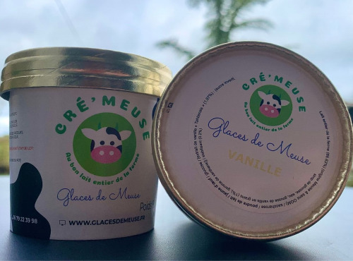 Glaces de Meuse - Crème Glacée Lot 20 P'tit Pot Vanille Tahitensis 120ml
