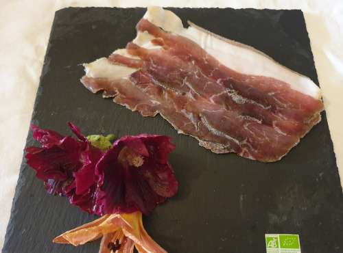 La Ferme du Montet - Jambon sec - tranches - bio - porc noir gascon