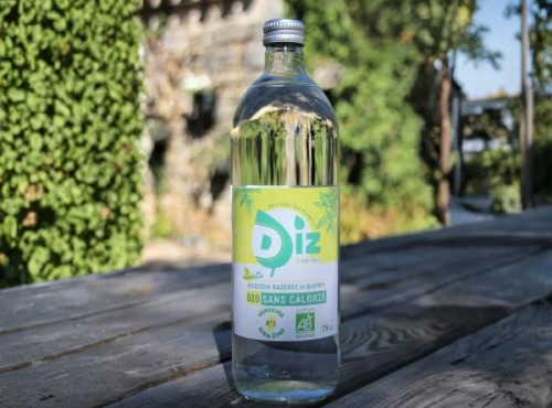 Ferme de Vanadal - Diz Verveine : Eau pétillante bio sans sucre, saveur citronnée du Lot