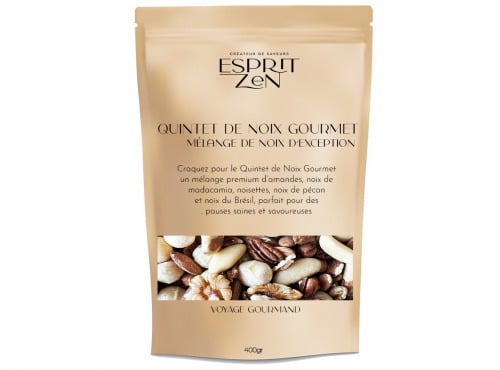 Esprit Zen - Quintet de Noix Gourmet - Sachet zip de 400G