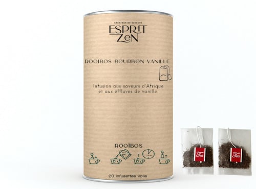 Esprit Zen - Rooïbos "Note Bourbon Vanille" - Boite de 20 Infusettes