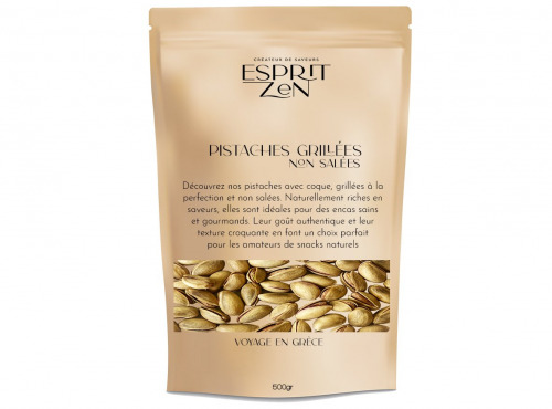 Esprit Zen - Pistaches Grillées non salées - Sachet 500g