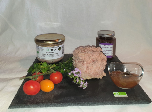 La Ferme du Montet - APERO - Rillettes de Porc Noir Gascon BIO - 190 g