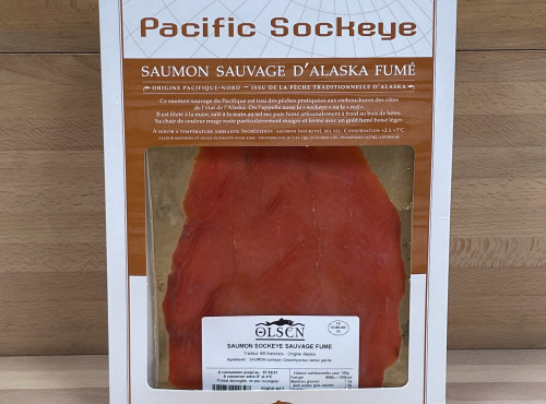 Olsen - Saumon Sockeye sauvage fumé 4/6 tranches - 150g