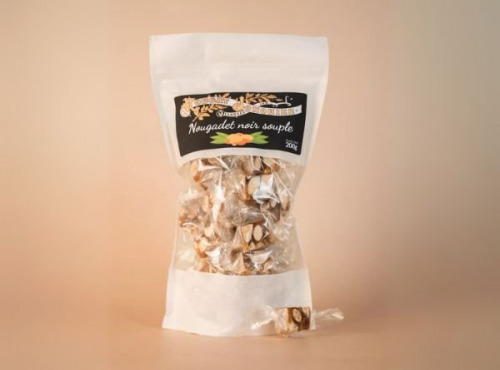 Maison Jonquier - Sachet de nougadet noir souple - 200g - Artisanal