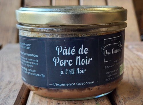 Duo Gascon - Pâté de Porc Noir à l’Ail Noir 180g