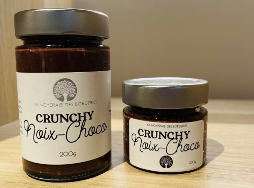 La Noyeraie des Borderies - Crunchy Noix chocolat, pâte à tartiner croustillante 200g