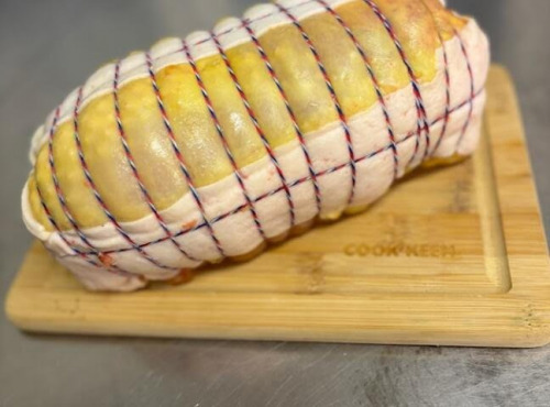 Ferme de Pleinefage - Rôti de Chapon au Foie gras de Canard - 500gr sous vide