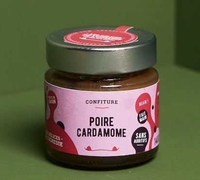 Les Délices de l’Ogresse - Confiture Extra Bio Poire Cardamome