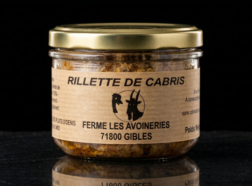 Ferme les Avoineries - Rillette de chevreau nature 180g