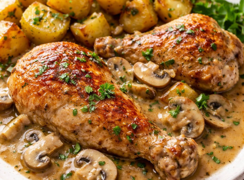 Boucherie Lefeuvre - Cuisse de poulet sauce champignon