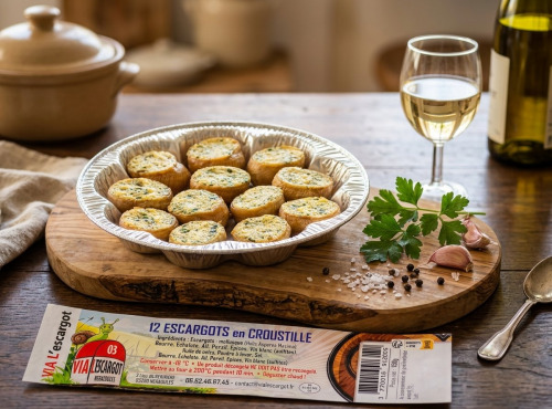 Via l'escargot - Assiette de 12 escargots en croustille  [Surgelé]