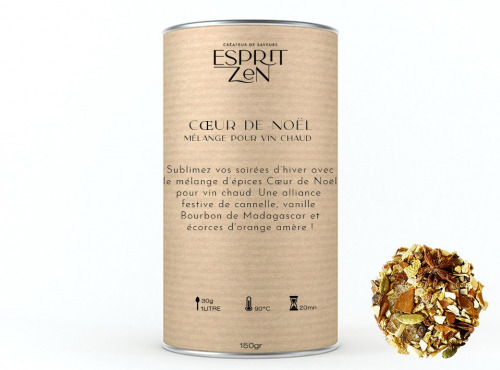 Esprit Zen - Spécial Vin Chaud 'Coeur de Noël' - Boite de 150g