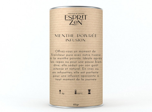 Esprit Zen - Menthe Poivrée - Infusion -  Boite -65g
