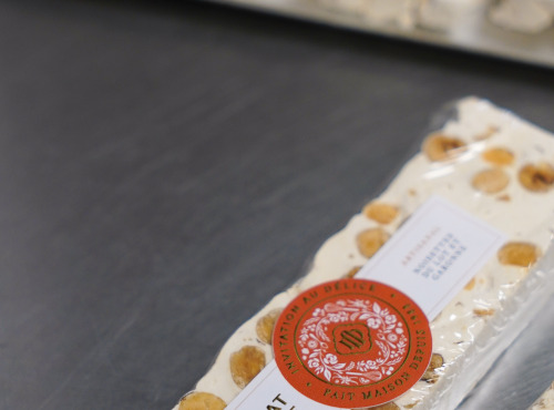 Invitation au Délice - Nougat Tendre Amandes, Framboises, Pistaches - Lot de 6