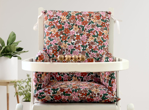 Timouny - Coussin de chaise haute, imperméable, modèle Fiona