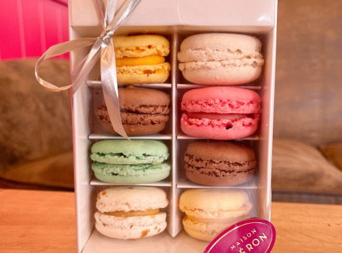 Maison Héron père et filles - Boite de 8 macarons artisanaux