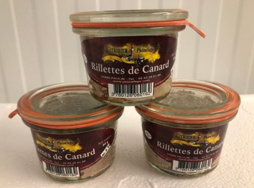 Ferme de Pleinefage - Rillettes de Canard - Verrine de 60g "MEDAILLE ARGENT AU CONCOURS SAVEURS NOUVELLE AQUITAINE 2024"