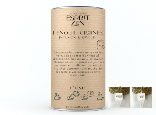 Esprit Zen - Fenouil Graines - Infusion - Boite 20 Infusettes