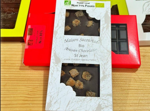 Ferme des Fabres, Vos Manges Gardiens - Chocolat BIO Noir Figue 100g