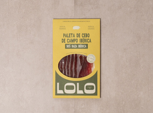 LOLO Jamón - Épaule de Cebo de Campo 50% Ibérique  - Tranchée 80g