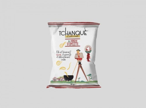 Les Tchanqués - Chips Artisanales Piment d'Espelette 45g x 50