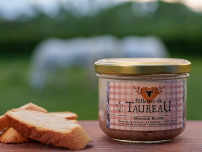 Manade Blanc - Rillettes de taureau 170g