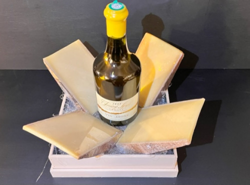 La Fromagerie Marie-Anne Cantin - COFFRET DE NOËL - GRANDS CRUS DE COMTÉ ET VIN JAUNE
