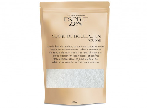 Esprit Zen - Sucre de Bouleau en poudre -  Sachet de 100g