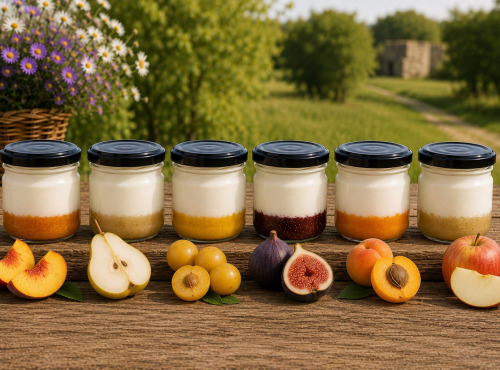 Gaec de l'Elanion - lot de 10 fromages blancs fruits verger