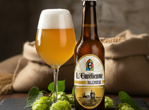 Bière L’Eurélienne – Brasserie de Chandres - 6 X BIERES BLONDE  L'Eurélienne 33CL