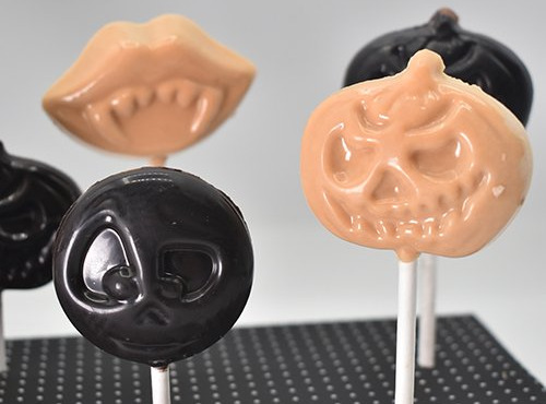 Philippe Segond MOF Pâtissier-Confiseur - Bouquet de 5 sucettes d'Halloween en chocolat