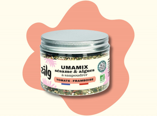 Zalg - UMAMIX : sésame & algues à saupoudrer - Tomate & Framboise 50g