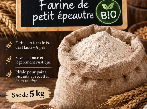 L'OLIVERAIE DU COUDON - [Précommande] FARINE DE PETIT EPEAUTRE BIO 5KG