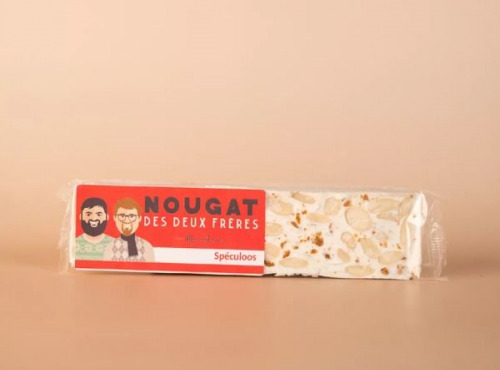 Maison Jonquier - Nougat blanc tendre au spéculos - 100g - Artisanal